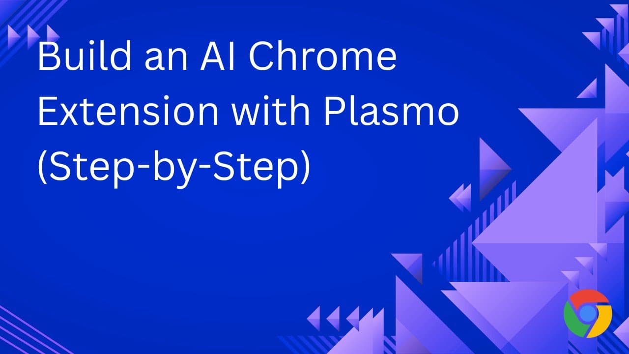 Build an AI Browser Extension with OpenAI & Plasmo Framework (Step-by-Step)