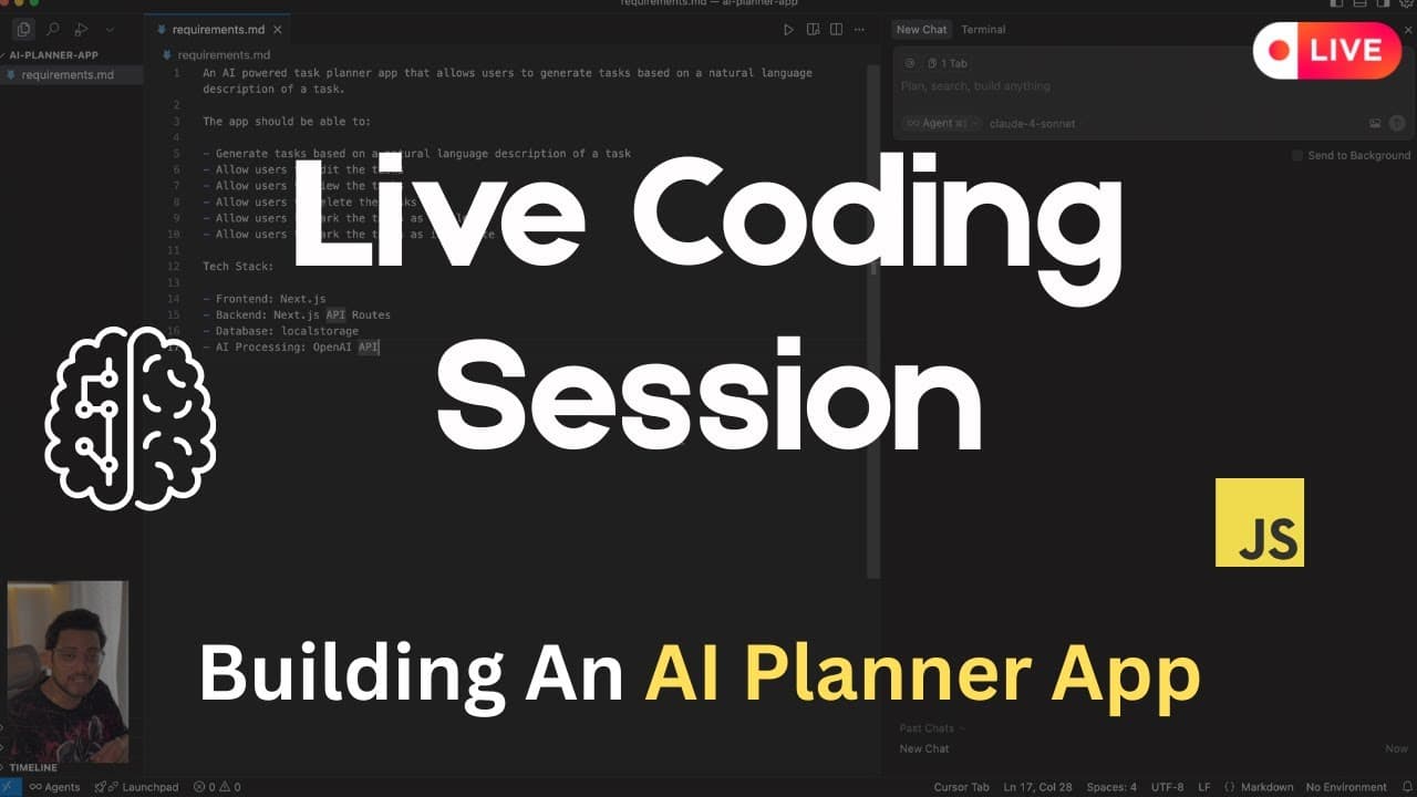 Building an AI Task Planner with Next js & OpenAI | Live Coding Session #2